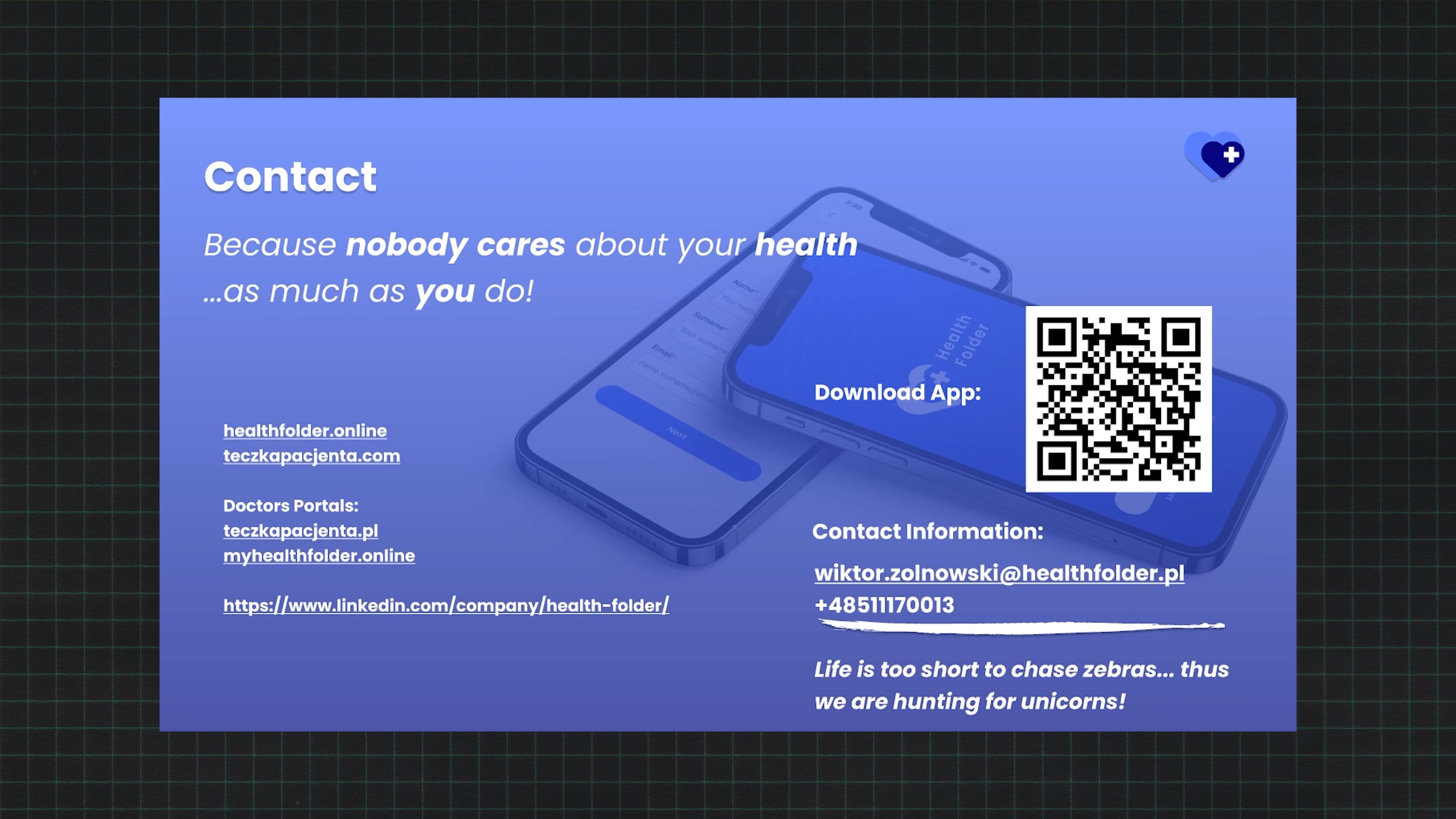 pitch deck contact slide 