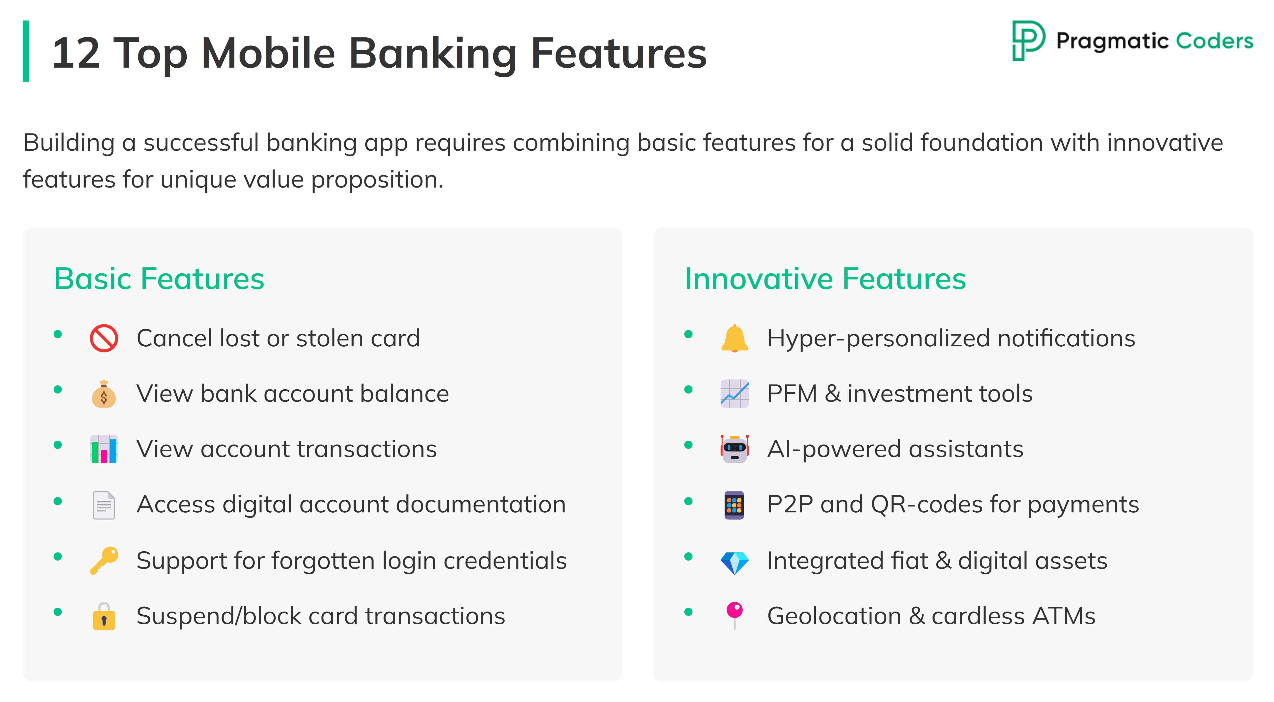 top 12 mobile banking app features