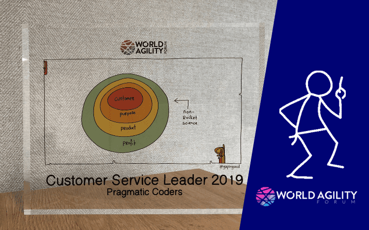 Customer Service Leader 2019 award for Pragmatic Coders
