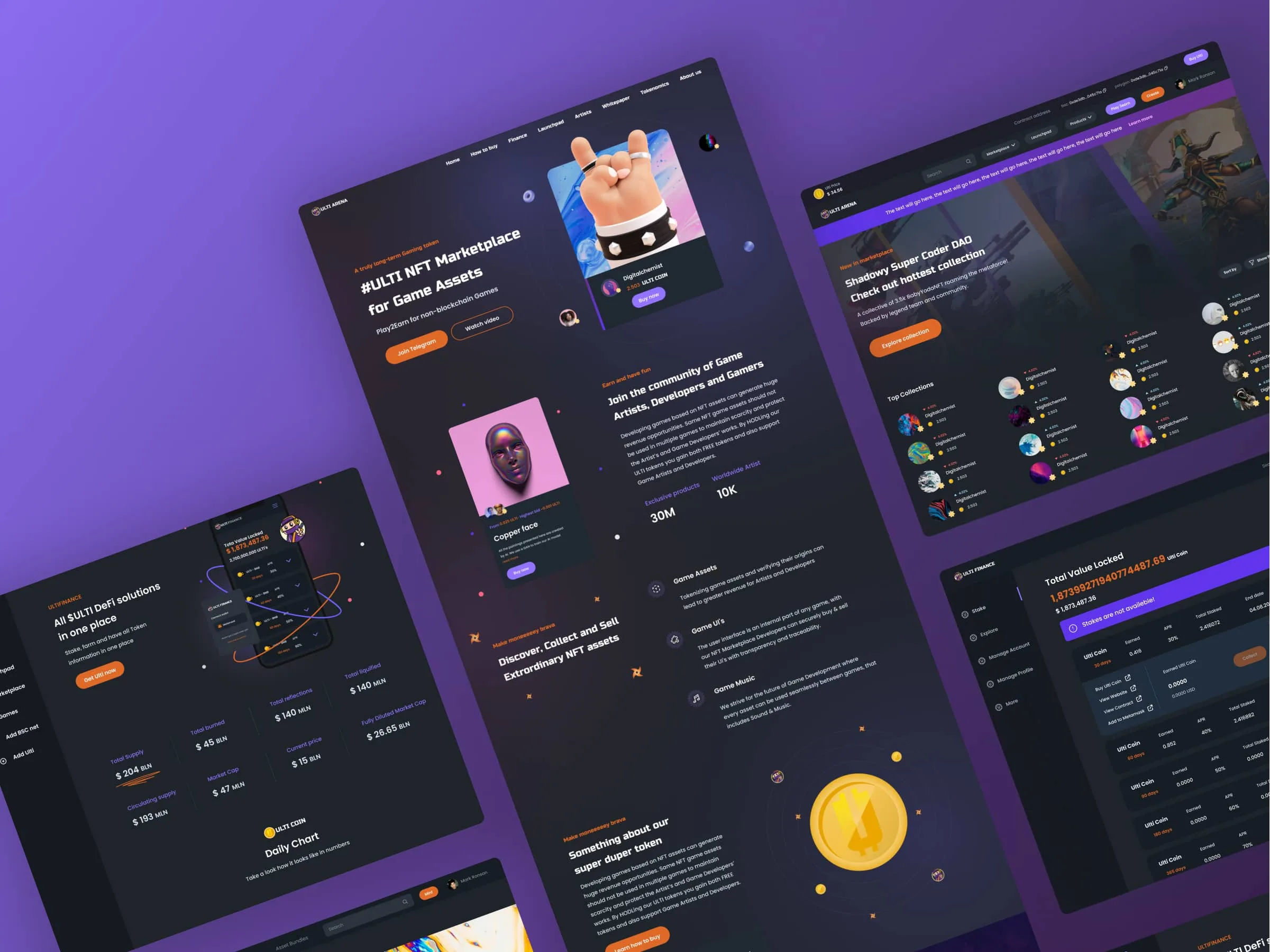UltiArena: Developing an NFT Marketplace for Play-to-Earn Games