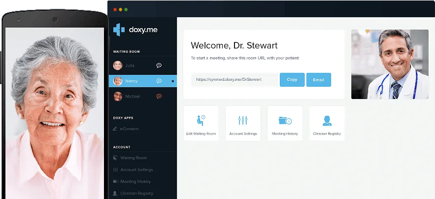 Doxy.me telehealth app