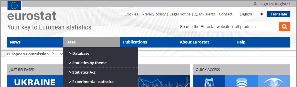 eurostat secondary research