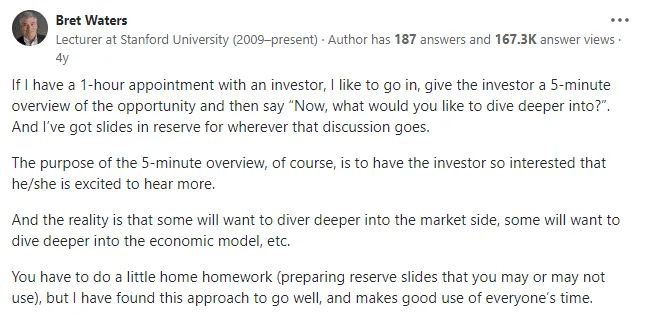 quora pitch deck tips