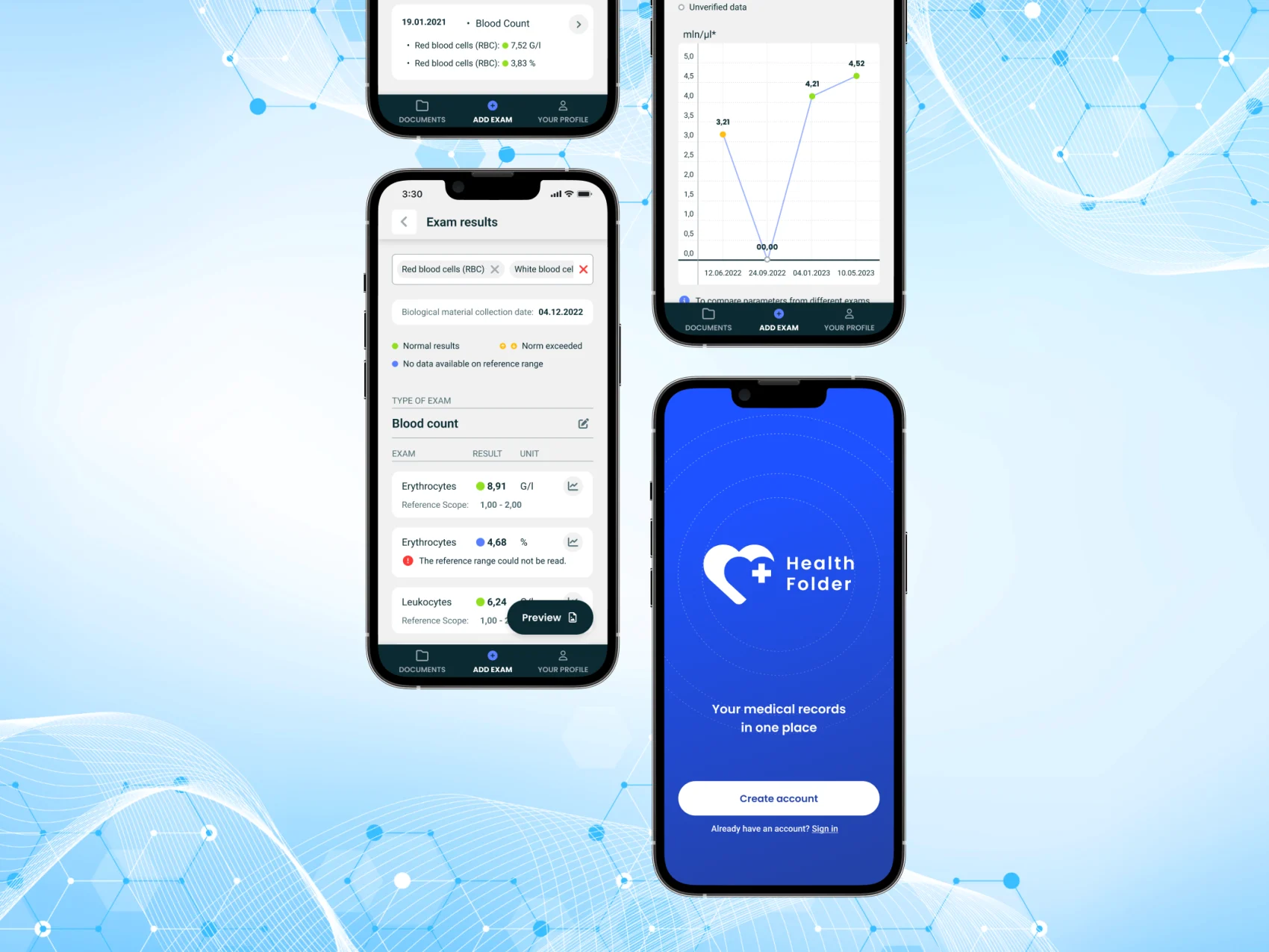 AI-based digital medical documentation folder