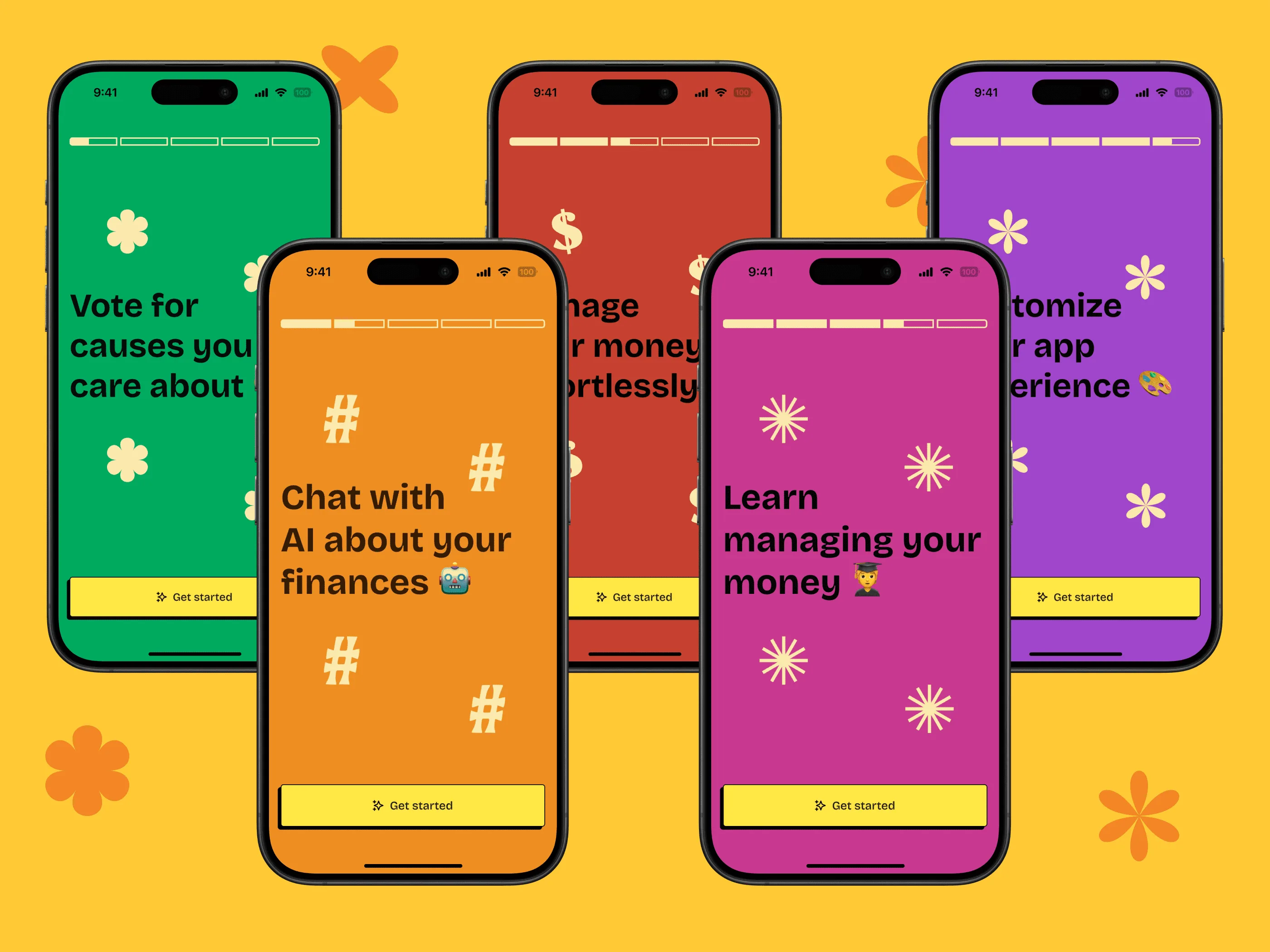 onboarding for gen z bank app
