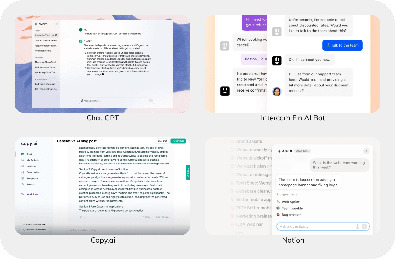 Common-patterns-in-AI-products-Presenting-results-Text-results