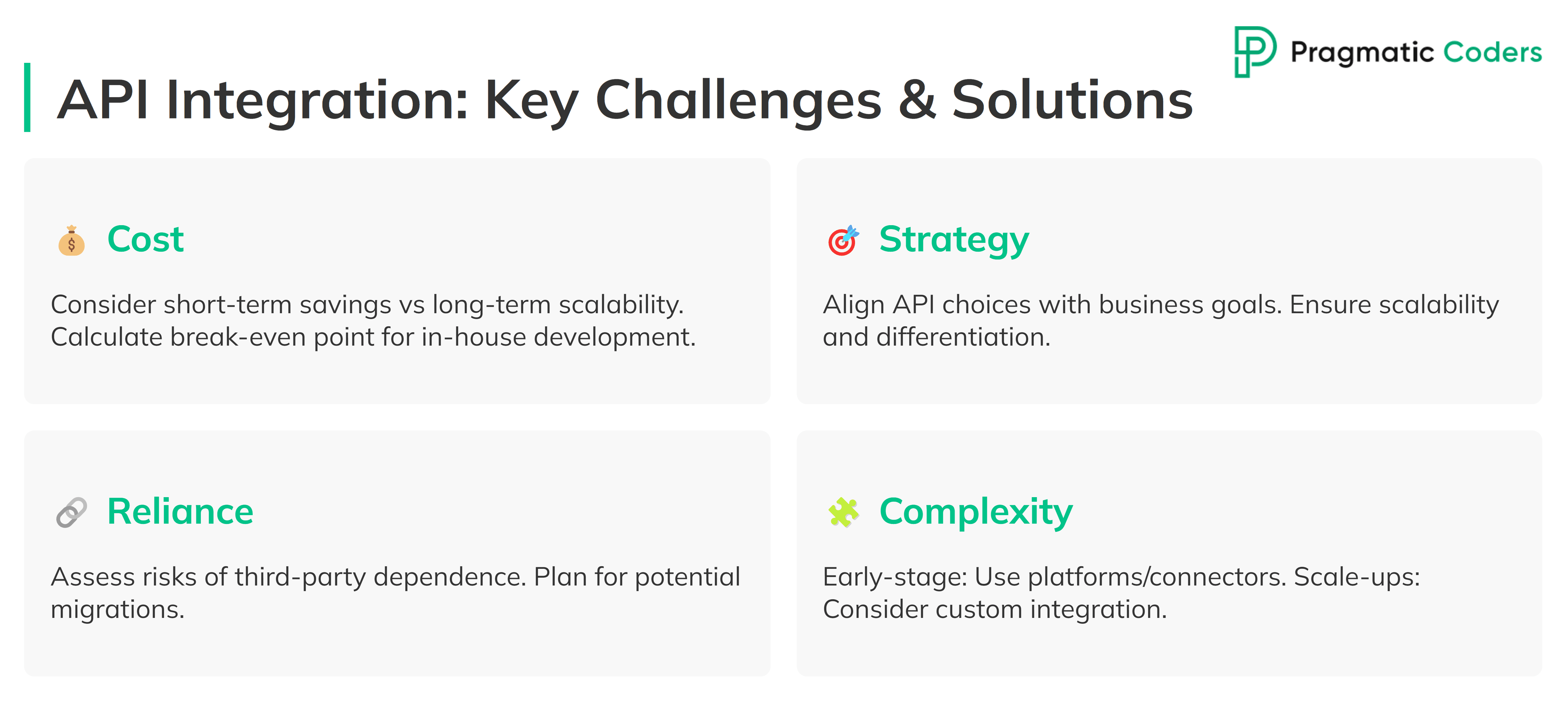 API integration key challenges and solutions