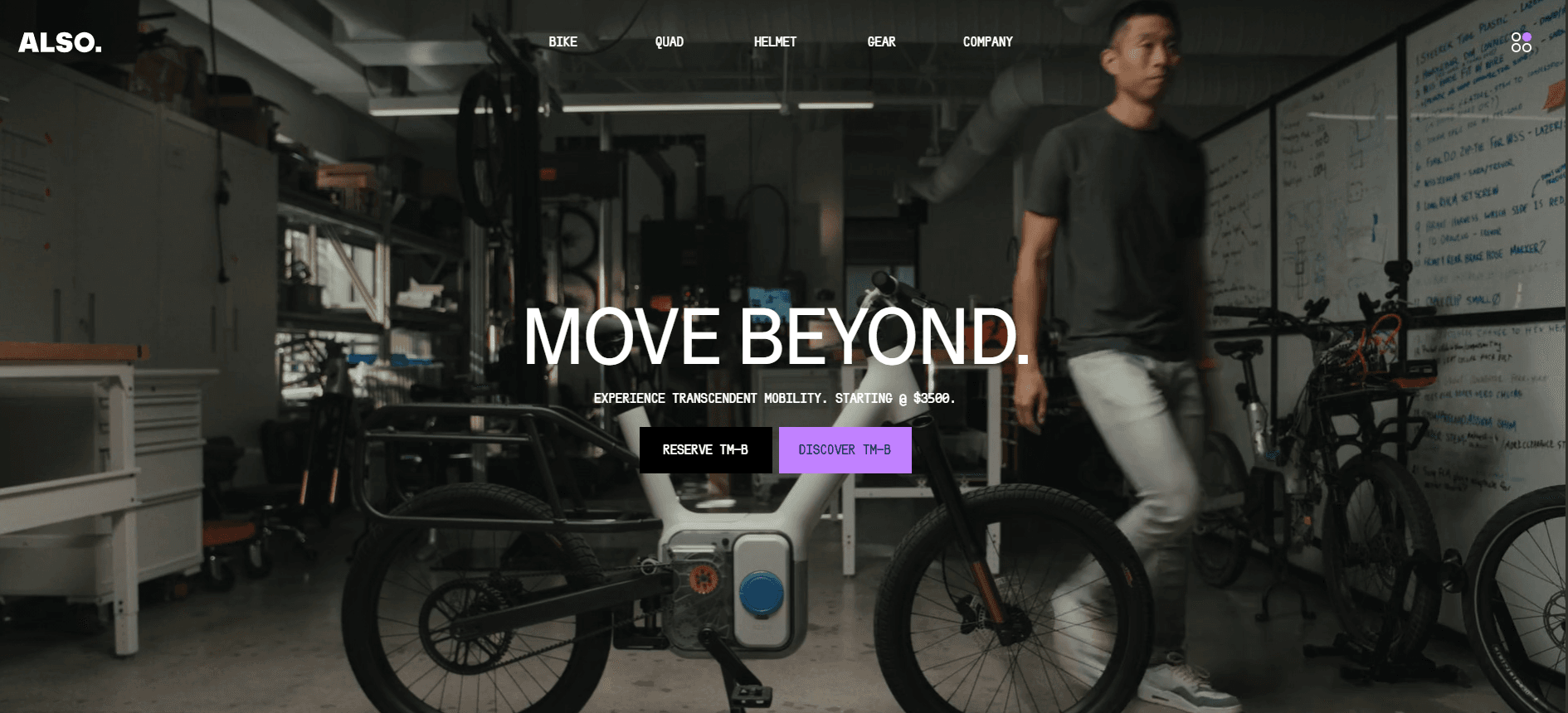 also website screenshot