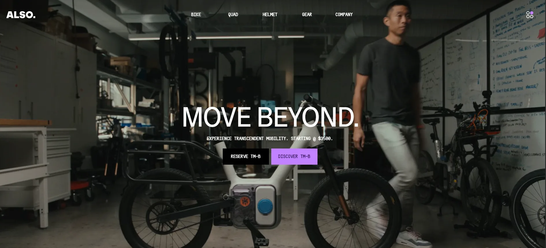 also website screenshot