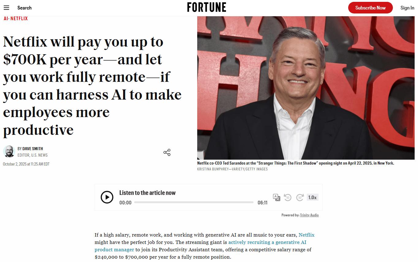 fortune AI product manager