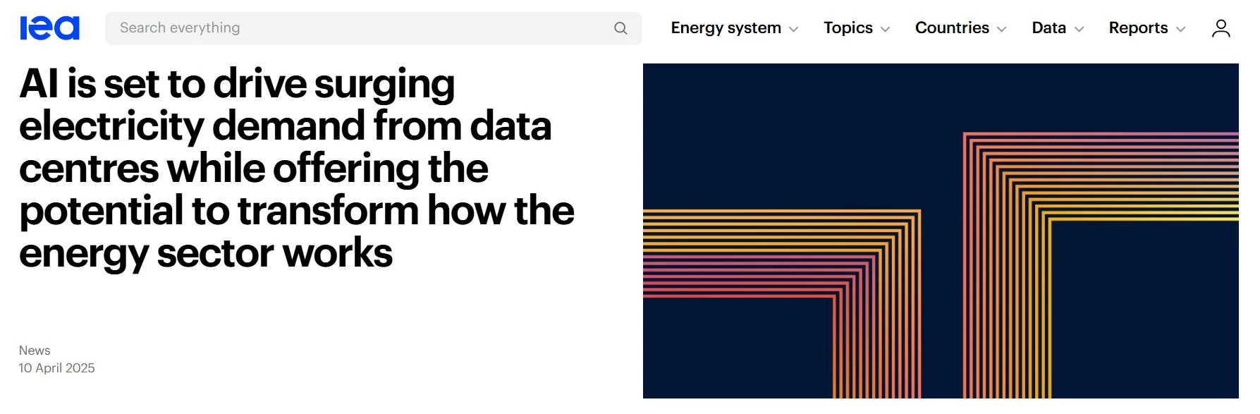 iea electricity energy AI