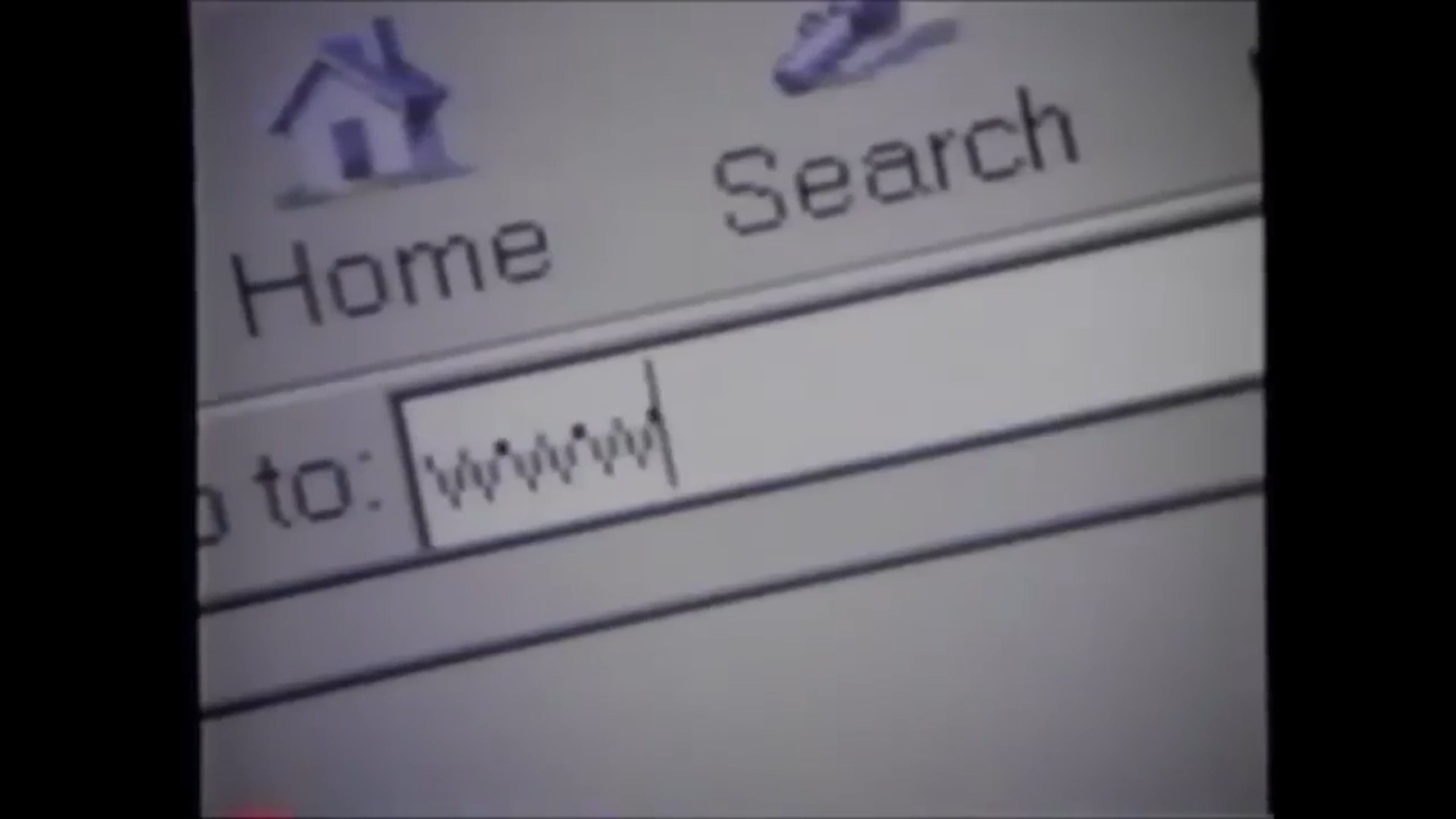 Early web browser interface