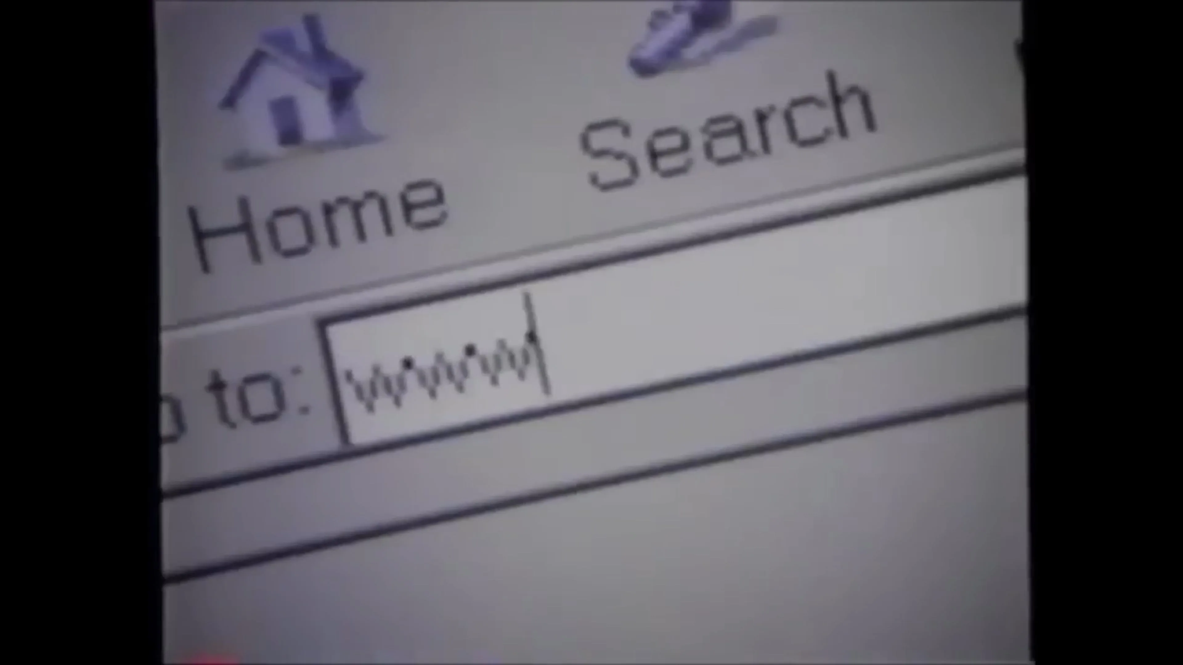 Early web browser interface