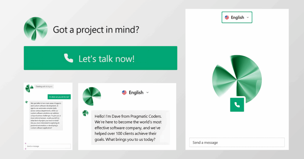 We built an AI chat and voice bot to handle first contact with new clients (1)