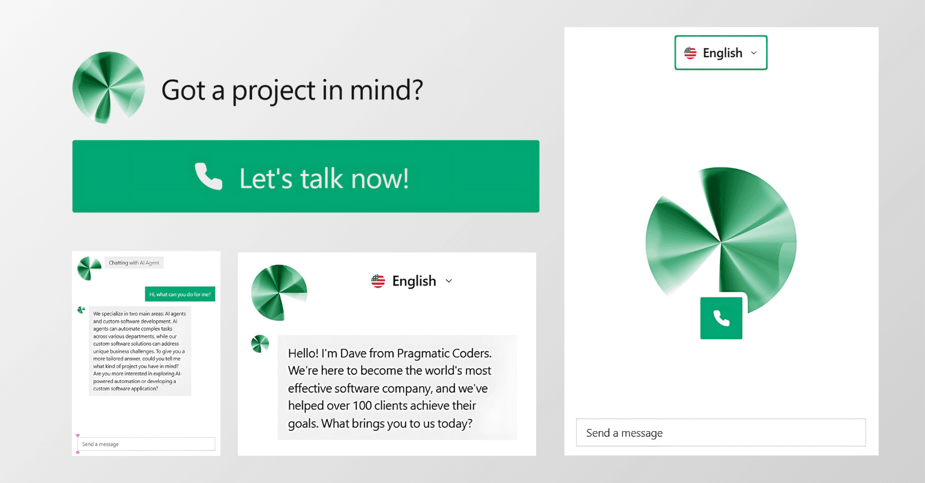 We built an AI chat and voice bot to handle first contact with new clients (1)