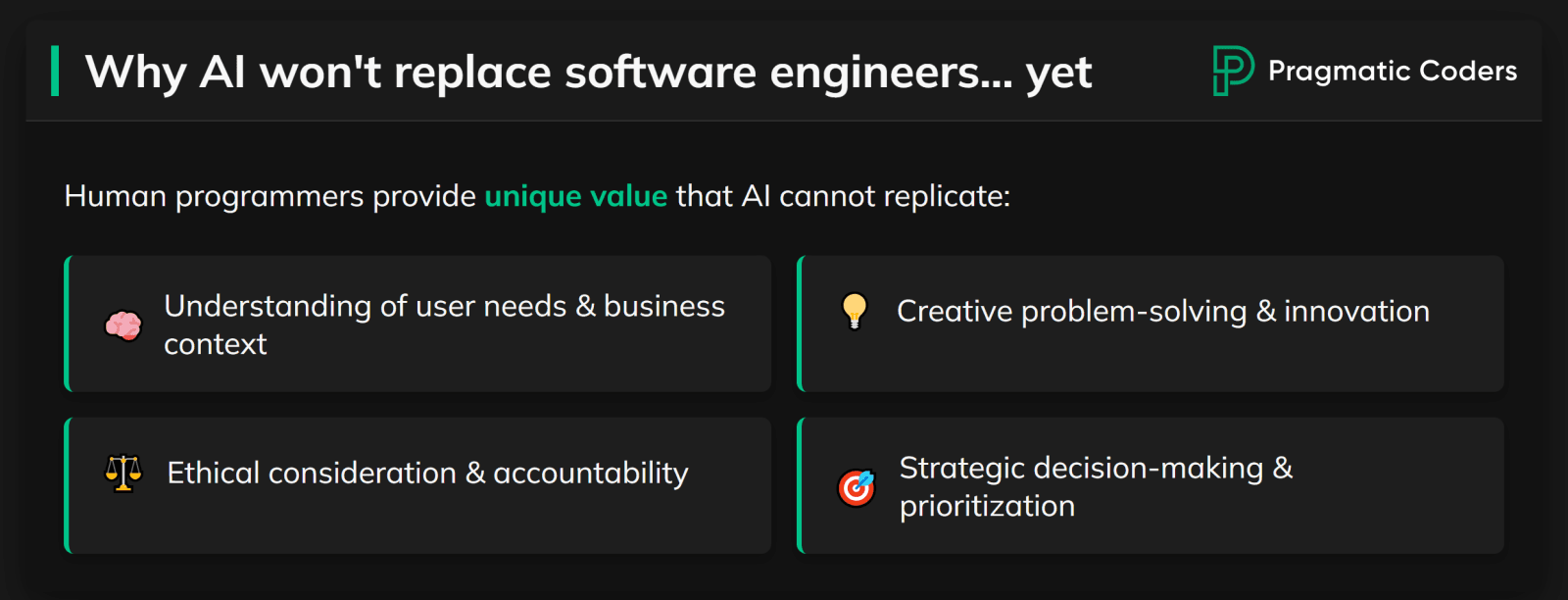Why AI won't replace programmers yet