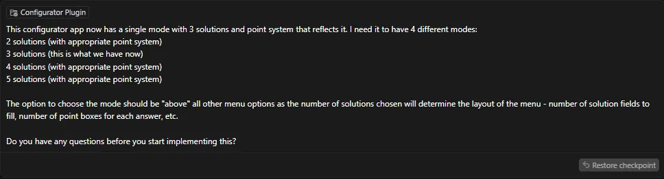 cursor - multiple modes prompt