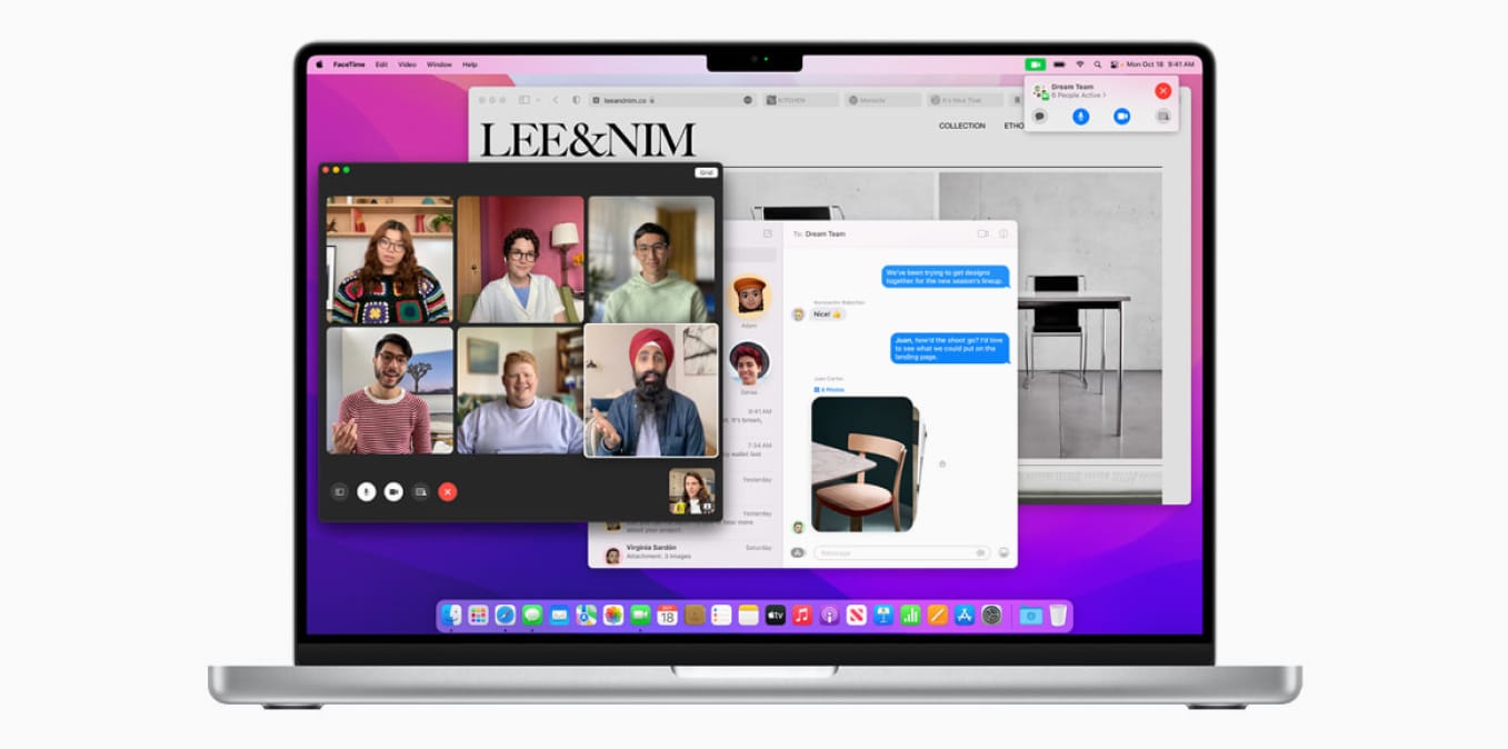 Modern Apple computer running macOS Monterey