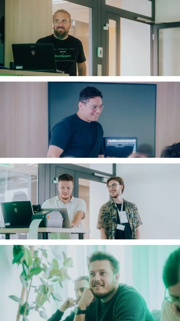 Kolaż zdjęć pracowników 4 zdjęcia