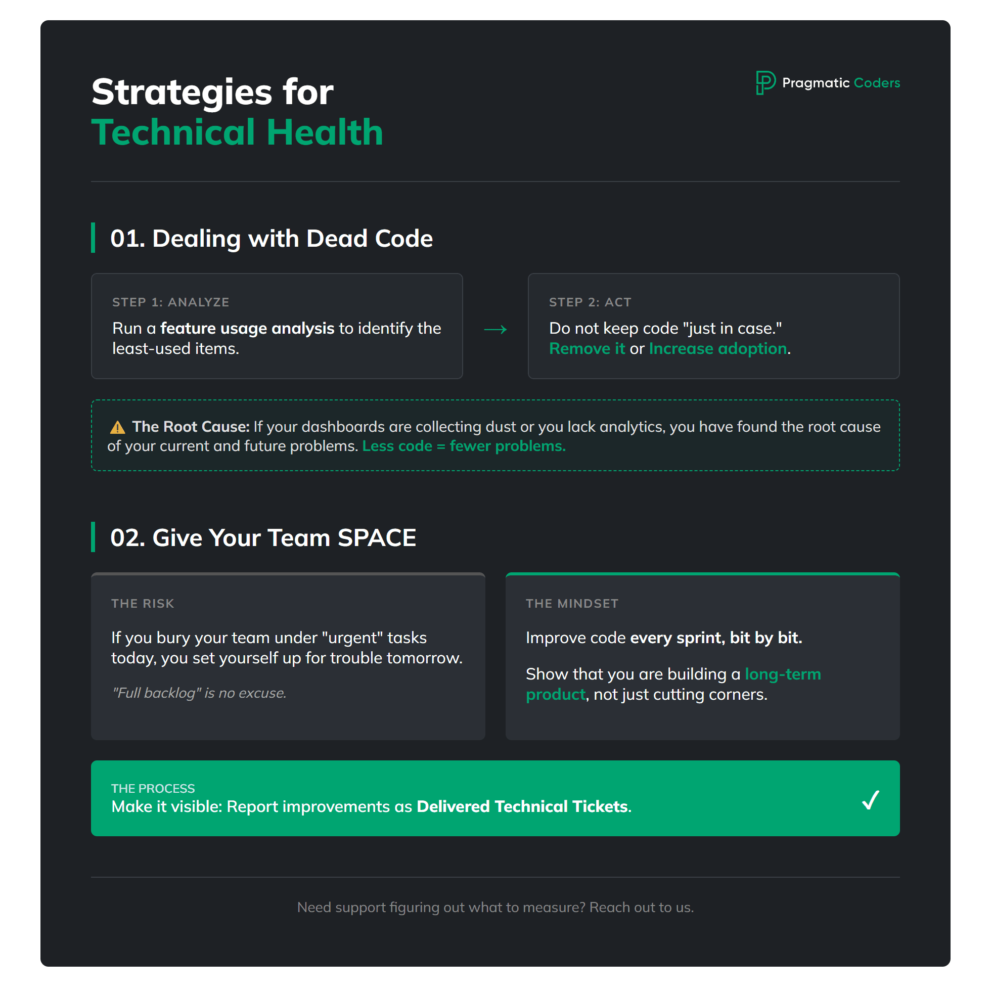 How to deal with dead code?