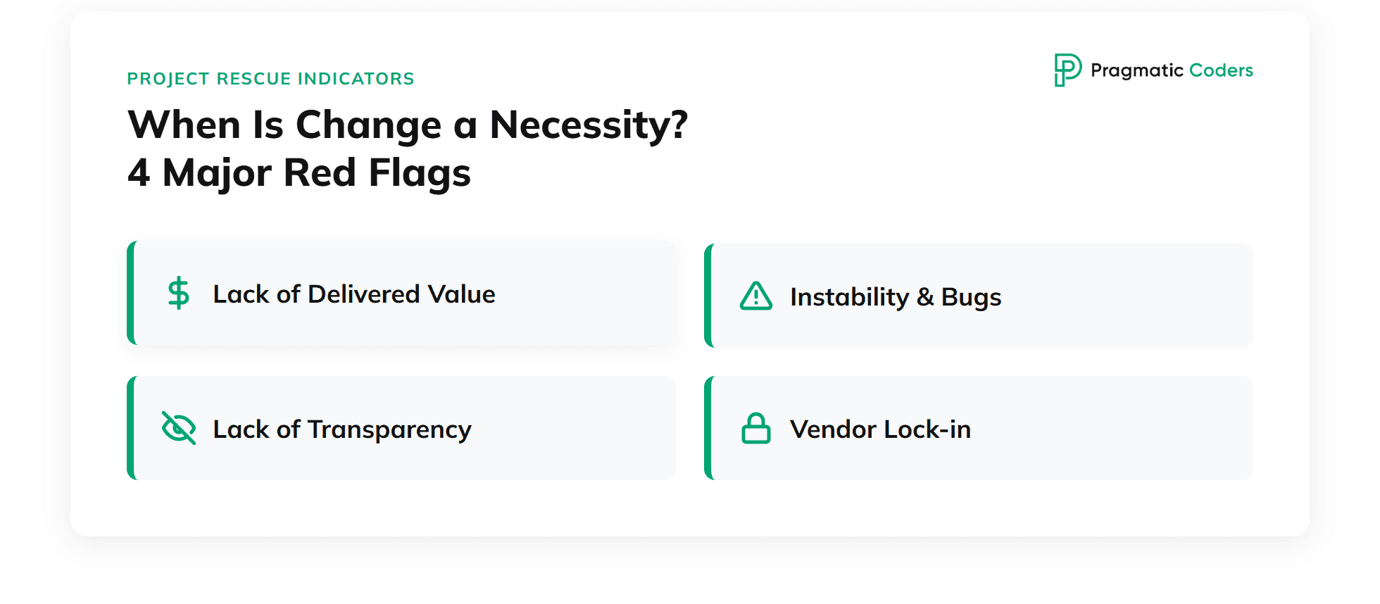 When Is Change a Necessity? 4 Major Red Flags