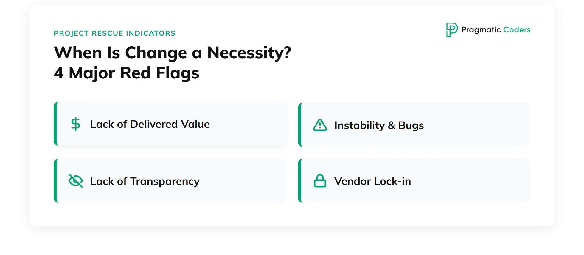 When Is Change a Necessity? 4 Major Red Flags