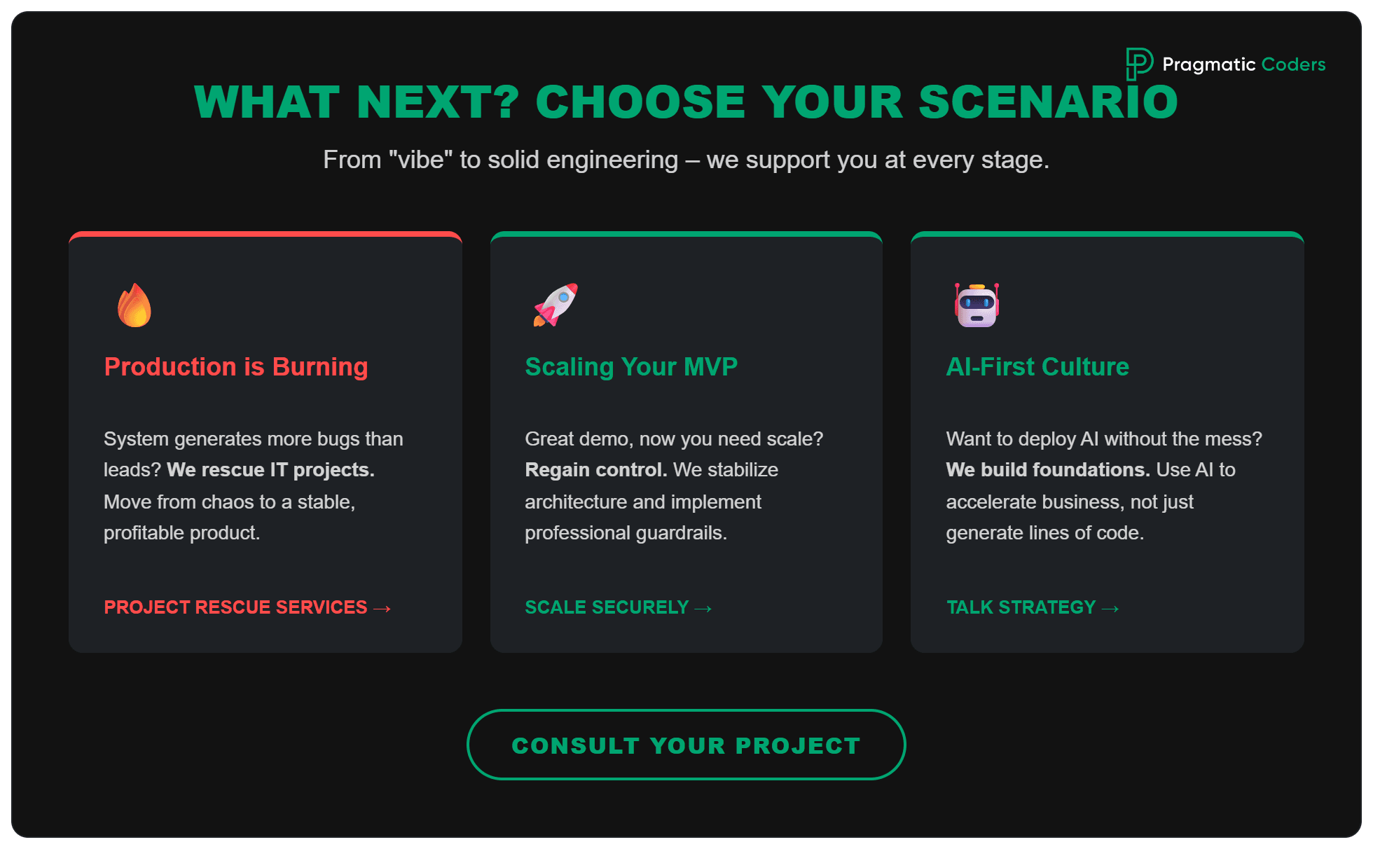 What next - choose your scenario