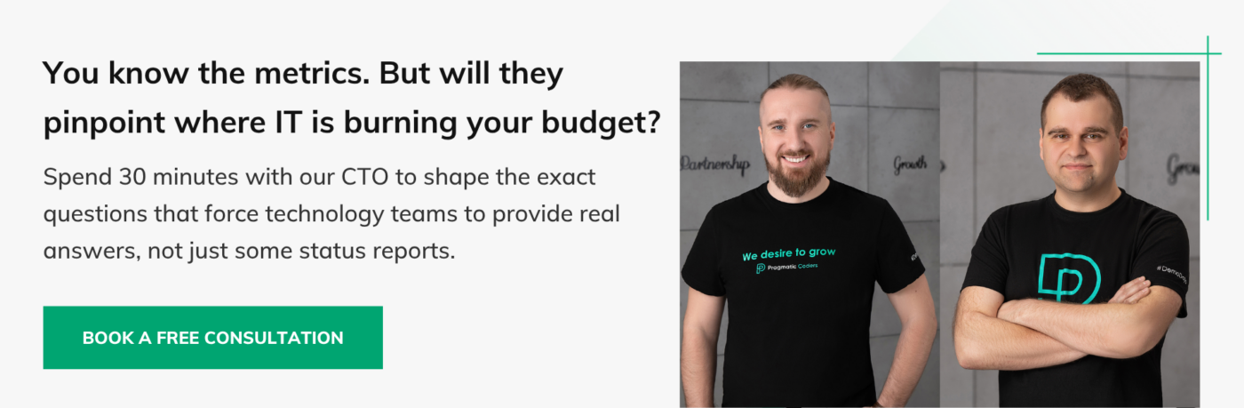 Banner free consultation IT metrics for CFO budget waste