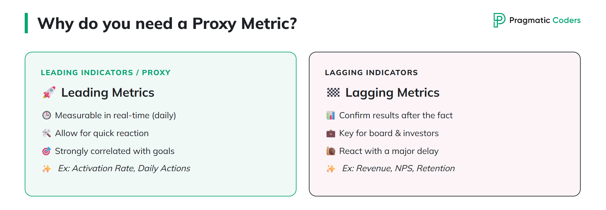 Why do you need a proxy metric