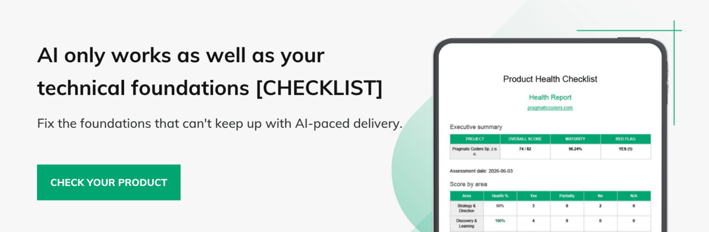 Banner technical health checklist AI code quality process gaps
