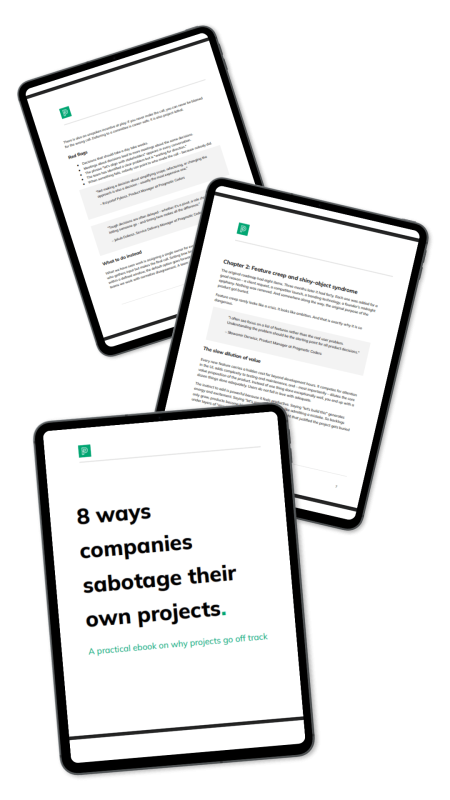 Ebook 8 ways companies sabotage their own projects